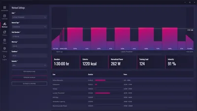 Workout creation screen