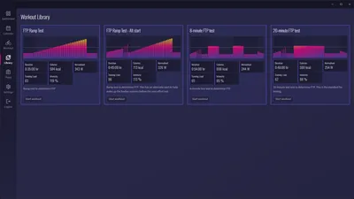 Workout library screen