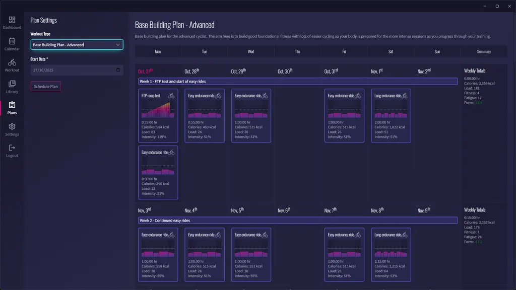 Create workout screen in Pronghorn Fitness app